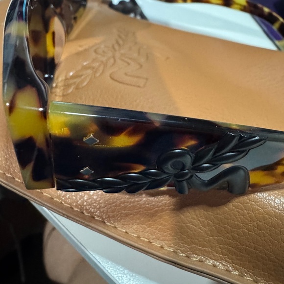 MCM sunglasses tortoise dark with leather pouch